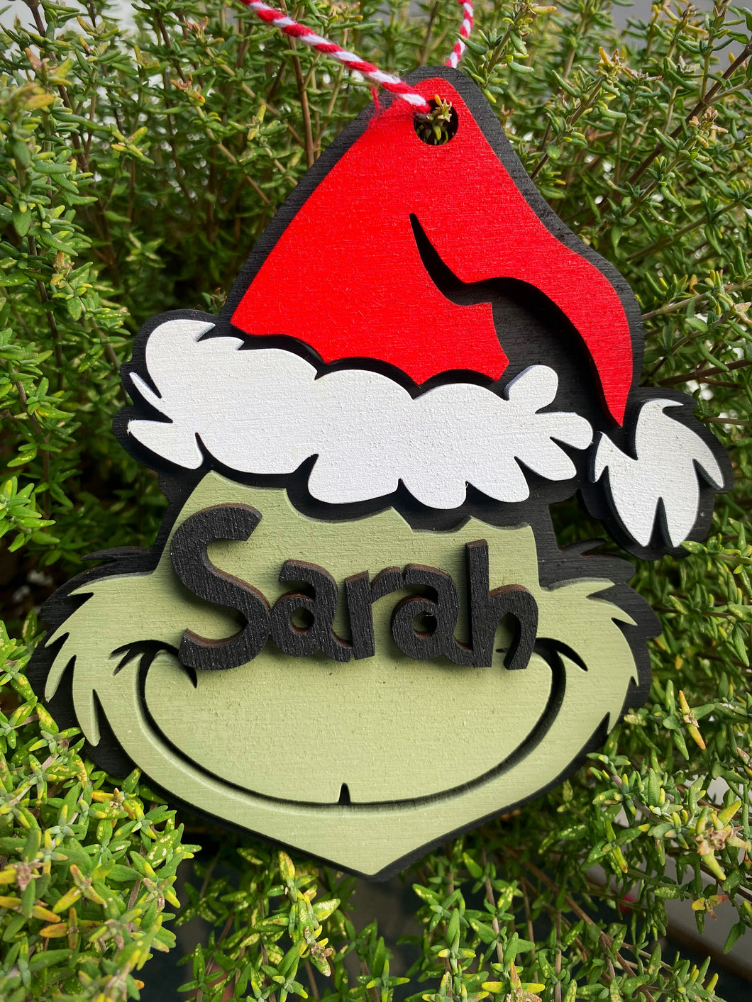 Personalized Grinch Ornaments